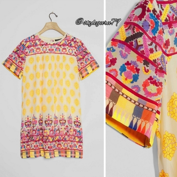 Anthropologie by Tanvi Kedia Narcisa Caltha Swing Dress XS - Picture 6 of 16